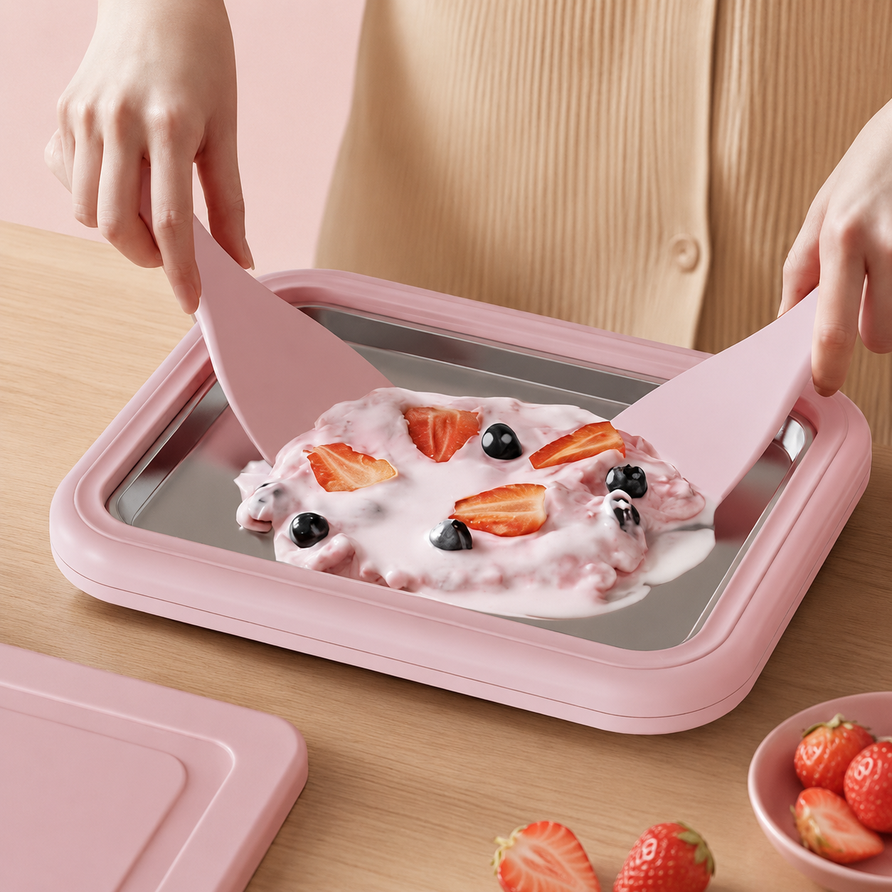 KOLLSHAY Stainless Steel Homemade Ice Cream Mold