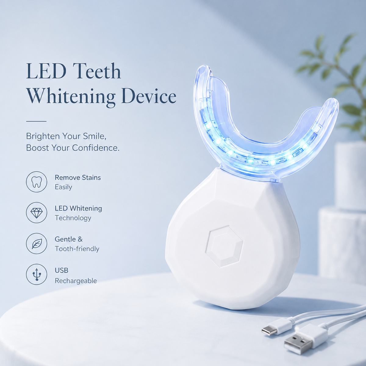 جهاز تبييض أسنان LED منزلي – KOLLSHAY