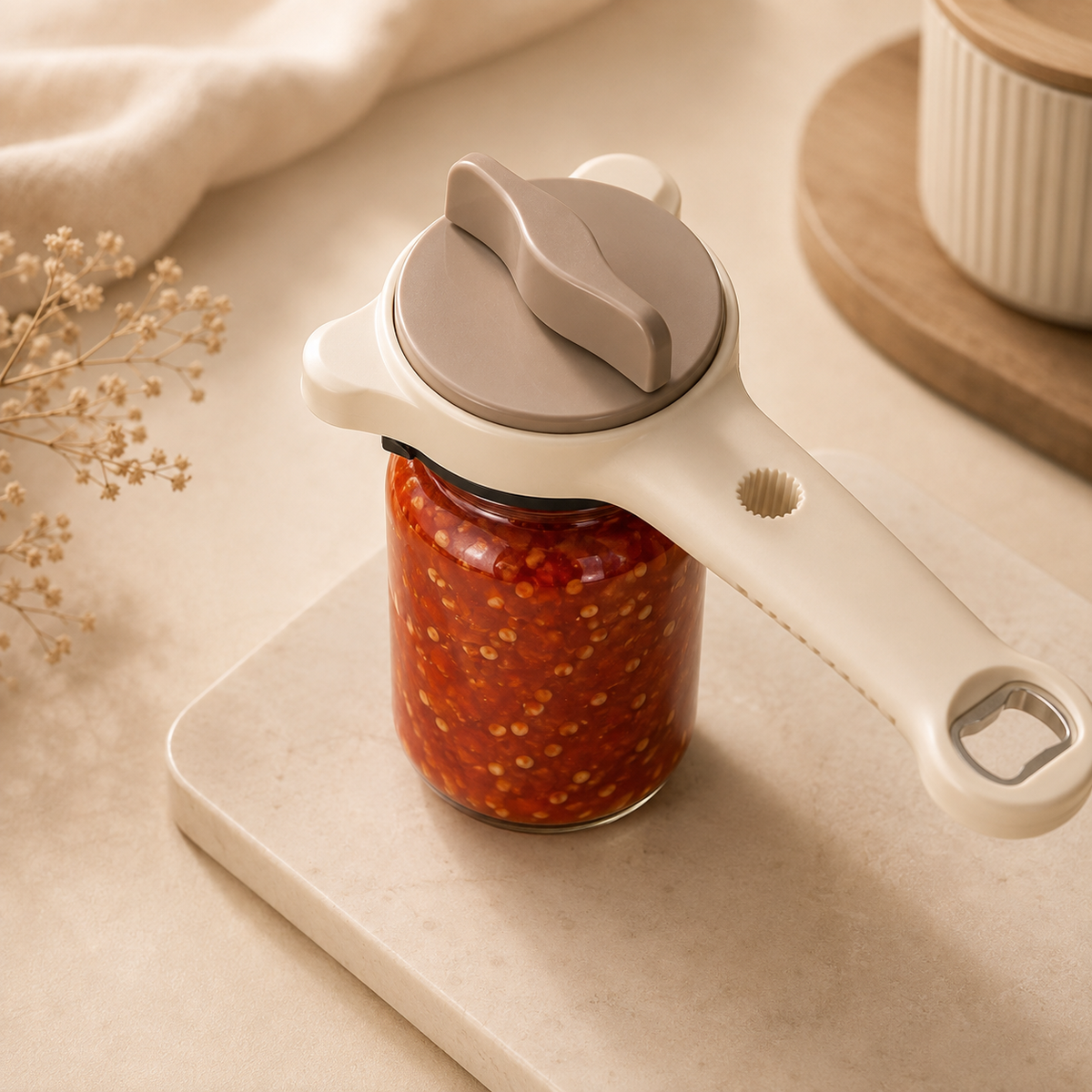Adjustable Jar and Bottle Opener